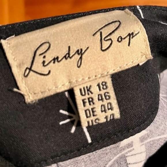 Lindy Bop Black and Multicolor A-Line Skirt - Picture 4 of 4